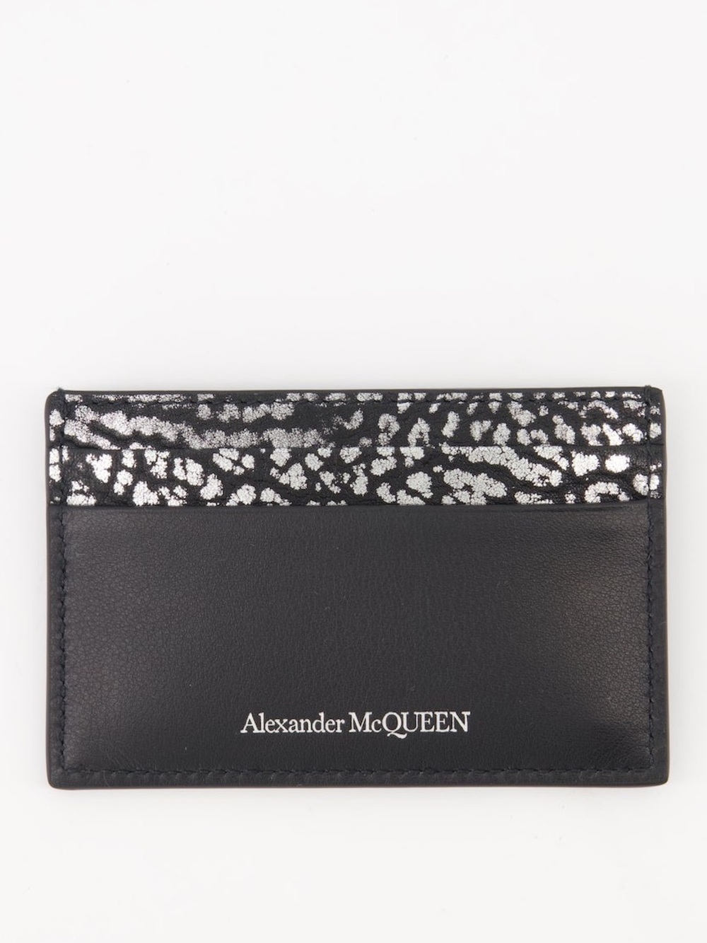 Alexander McQueen Crackled Leather Card Case